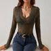 European American Cross-border 2026 Spring And Autumn New Sexy Single-layer Floral Lace Fan-shaped Decorative Base Shirt_ecoleips.com