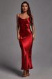 Women's suspenders and leaky back sexy dresses slim fashion long skirts_ecoleips.com