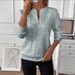 Women's Clothing Quilted Pullover Sweatshirt Casual Zipper Design 4 In 1 Warmth Level_ecoleips.com