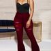 Women's Clothing Classic High Waist Slim Cut Flower Hole Trousers Women's Clothing Flared Pants Factory Direct Sales_ecoleips.com
