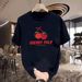 New Cotton Fashion Sense Printing Short-sleeved T-shirt Unisex Men Summer Tide Loose Hundred Tops_ecoleips.com