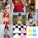 Women's Clothing Summer New Women's Fashion Letter Printing Pocket Stitching Knitted Vest Two Piece Suit_ecoleips.com