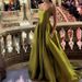 Elegant Satin Evening Dress High Waist A-Line Party Gown Adjustable Straps Olive Green Formal Dress for Banquet Cocktail Special Occasions_ecoleips.com