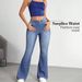 Women's High-Waisted Stretchy Flared Jeans Retro Vintage Denim Pants With Tummy Control For Casual & Daily Wear (Blue, Sizes 26-31)_ecoleips.com