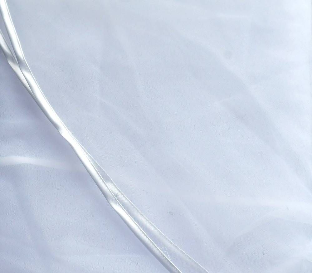 Women's Clothing Double Layer Long Train Satin Fabric Bridal Veil Women's Stylish Simple Versatile Wedding Accessory_ecoleips.com