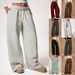 Women's Clothing Elastic Velvet Wide Leg Casual Trousers Loose Fit Autumn Winter American Style_ecoleips.com