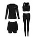 Aria Basics One-piece Unisex Swimwear, Two-piece Long-sleeve Long-pants Set, Solid Color Conservative Diving Suit For Surfing And_ecoleips.com