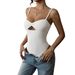 Diyun European And American Y2K Hot Girl Solid Color Strapless Sexy Tank Top Jumpsuit Women's Clothing 2026 Summer_ecoleips.com