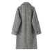 Winter New Tall Herringbone Woolen Coat, Temperament Long Coat_ecoleips.com