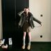 girl Girl Blue Galaxy New Lamb Wool Workwear Parka Down Cotton Women's Sheepskin Fur Collar Coat Young_ecoleips.com