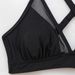 Women's Clothing New Swimsuit Suit Solid Color Mesh Splicing Drawstring Skirt Backless Sexy Bikini Split Swimsuit_ecoleips.com