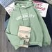 Women's Clothing Autumn And Winter Plus Velvet Thickened Sweater Women's Loose Casual Long Sleeved Hooded Top Cec Jacket_ecoleips.com