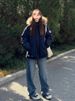 girl Girl Girl Workwear Parka Jacket Students, Women's Winter New Thickened American Style High-end Couple's Large Fur Collar Cotton_ecoleips.com