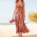 In-stock Cross-border European And American Women's Fashion Sleeveless Printed Long Summer New Bohemian Vacation Beach_ecoleips.com
