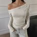 Women's Clothing Sweet Girl Y2K Cat Tie Long Sleeved T-Shirt Women's Versatile Top European American Style Spring Summer Clothing_ecoleips.com
