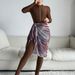 New Muslim Conservative Swimsuit Middle Eastern Solid Color Long Sleeved Trousers Sun Protection Beach Swimwear Three Piece Swimsuit_ecoleips.com