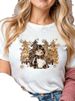 European And American Cross-border Foreign Trade Wholesale Clothing Christmas-themed Round-neck Plus-size Short-sleeve_ecoleips.com
