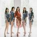 Women's Pajamas Bride's Robe Wedding Summer Thin Ice Silk Couple's Nightgown Red Bathrobe Kimono Nightdress Plus Size_ecoleips.com