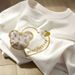 Pure Cotton Short-sleeved T-shirt Women's Large Size Loose And Thin Summer New Top Casual Bottoming Shirt_ecoleips.com