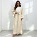 The Middle East New Fashion Lace Cardigan Gown Dress Dubai Arab Hot Women's Dress_ecoleips.com