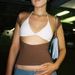 European And American Fashion Y2K Summer Sexy Backless Nylon Moisture-wicking Breathable Short-sleeve Slim-fit Bm Top_ecoleips.com