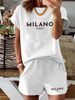 Women’s 2 Piece Outfit Set – Oversized Graphic T-Shirt And Biker Shorts Matching Set, Casual Summer Lounge Tracksuit For Daily Wear-303_ecoleips.com