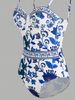 Women's Floral Print Bikini Set With Underwire - Long Sleeve Swimwear For Swimming & Water Sports (S/M/L/XL)_ecoleips.com