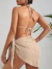 Women's Clothing Sexy Swimsuit Bikini Set American Style Three Piece For Vacation_ecoleips.com
