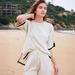 Women's Clothing Two Piece Sweater Set Knitted Pullover Top Wide Leg Shorts Sportswear Set_ecoleips.com
