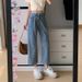 Women's Wide-leg Jeans, Spring Thin Style 2026 New Model, High-waisted, Slimming, Loose Fit, For Petite Individuals,_ecoleips.com