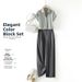 Women's Sophisticated Professional Two Piece Suit Set Elegant Mature Stylish Summer Outfit_ecoleips.com