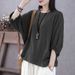 A Retro-Style Women's Garment In Large Size, Designed For Plus-Size Women: Features Short Sleeves That Conceal The Abdom_ecoleips.com