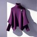 Women's Clothing Long Sleeved Knit Sweater Elegant Winter Cape Sleeve Knit Sweater Set With High Waist Pants - Flattering & Stylish Outfit For Women_ecoleips.com