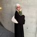 Verve Mq155 Muslim Dubai Pullover Abaya Chiffon Pleated Dress Solid Color Women's Clothing_ecoleips.com