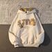 Trendy Niche Patch Letter Hooded Sweatshirt For Women 2025 Spring/autumn Loose Fit Ins High-end Hoodie Jacket Top_ecoleips.com