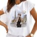European And American Cross-border Foreign Trade Women's Fashion Urban Girl Round-neck Printed Short-sleeve T-shirt Top_ecoleips.com