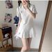 Dongdaemun Women's Fashion Sportswear Set Korean Style Cross Border Short Sleeve Top And Skirt Casual Slimming Trendy Two-Piece_ecoleips.com