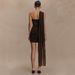Foreign Trade 2025 Summer New Ribbon Ruched Sexy Hot Girl Strapless Women's Bodycon Mini Dress_ecoleips.com