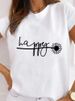 Summer European And American Cross-border Foreign Trade Wholesale T-shirts, Round-neck Casual Plus-size Loose_ecoleips.com