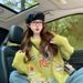 girl Green Heavy Embroidery For Women 2024 New Autumn Winter Thickened Lazy High-end Loose Retro Knitted Sweater_ecoleips.com
