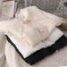 Inspired Bow Blouse - Flowy Chiffon Top With Lace Peter Pan Collar (White/Beige/Black) | Elegant Ruffle Sleeve Feminine Shirt_ecoleips.com
