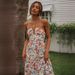 2023 Women's Chiffon V Neck Sleeveless Patchwork Long Dress European American Style in Stock_ecoleips.com