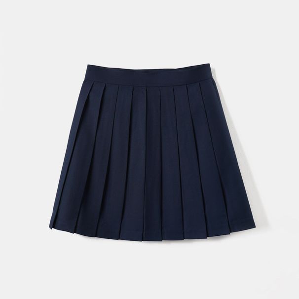 New Academic Style Short Pleated Skirt Women's Elastic Waist High Waist Korean Version A-word Short Skirt Large Size Loose Skirt_ecoleips.com