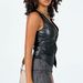 Women's Fashionable and versatile PUV collar button short vest_ecoleips.com