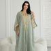 Women's Embroidered Cardigan Vest Set Dress NC93 Muslim Fashion Clothing_ecoleips.com
