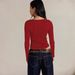 's New European American Style Commuter Women's T-shirt, Fashionable And Unique Square-neck Ribbed Knit_ecoleips.com