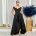 Cross-border European And American Sexy Slim-fit Solid Color Off-shoulder Sleeveless Maxi Dress_ecoleips.com