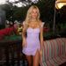 Women's Spaghetti Strap Lace Trimmed Short Skirt Sexy Slit Slim Fit Summer Dress Casual Elegant Fashion England Style_ecoleips.com