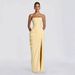 Women's Off The Shoulder Strapless Evening Dress Solid Color Slit Backless Fashionable Sexy_ecoleips.com