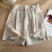 Women's High-Waisted Slimming Tencel Linen Suit Shorts Loose Fit Casual A-Line Wide Leg Summer Bottoms_ecoleips.com